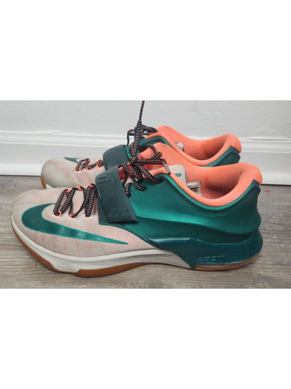 Nike Men's Sz. 12 KD 7 'Easy Money' Mystic Green Brown Gum Sneakers